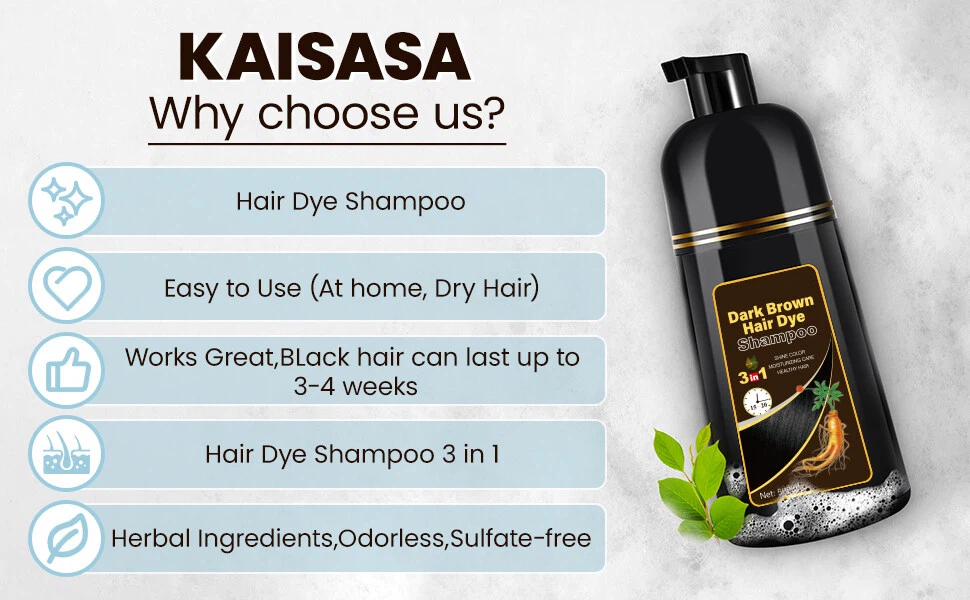 dark brown hair dye shampoo