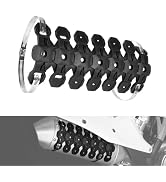 NICECNC Universal Black Motorcycle Heat Shield Cover Heel Guard Protector Compatible with 2&4 Str...