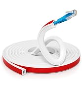 Cord Hider for Wall Mounted TV, 39" Silicone Cable Concealer for 1 Cord, Self-Adhesive Wire Cover...