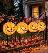 solar halloween pumpkin lights