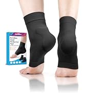 Achilles Tendonitis Heel Protector Socks, One Pair of Premium Padded Compression Gel Sleeve, Achi...