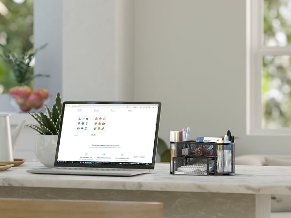 Elegance in Organization,Black Metal Mesh 9 Grid Pen Holder