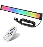 MEIKEE 25W RGBW LED Wall Washer Light, Color Changing LED Strip Light with RF Remote, IP66 Waterp...