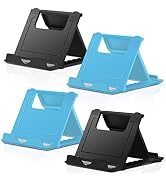 Cell Phone Stand, 4 Pack Tablet Stand, Universal Foldable Multi-Angle Pocket Phone Stand for Desk...