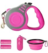 LIEVUIKEN Retractable Dog Leash Automatic Telescopic Tractor Dog Tape, Pet Tape 10/16 FT Durable ...