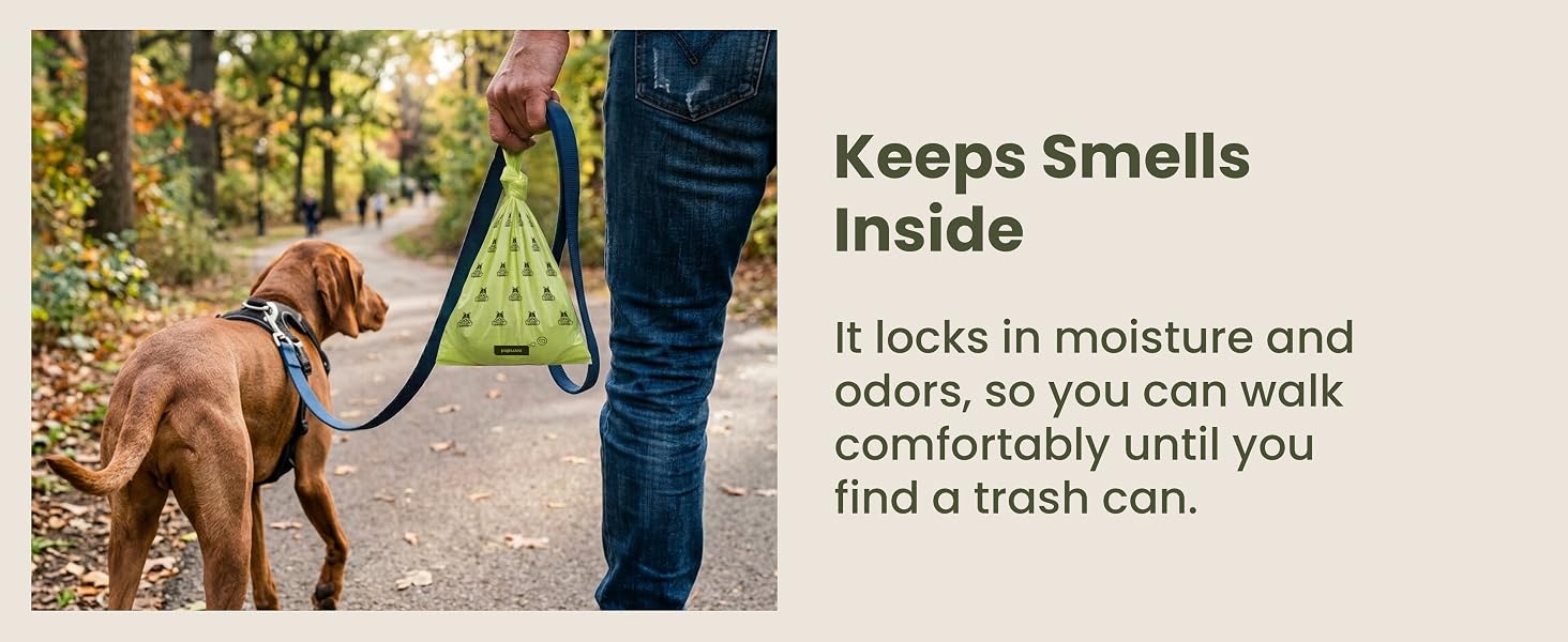 Keeps smells inside