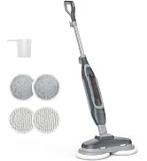 OLIXIS Steam Mop, All-in-One Scrubbing Steam Mops for Floor Cleaning with Rotating Pads, Floor St...