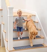 ComfyInLove Stair Treads for Wooden Steps, 15 PCS 8"x30", Non-Slip Indoor Stair Runners, Washable...