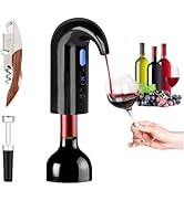 Electric Wine Aerator, Wine Decanter Pump Dispenser Gifts Set,Automatic Wine Aerator Pourer Spout...
