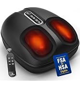 Foot Massager for Plantar Fasciitis, FSA Eligible HSA Store Feet Massager with Heat, Vibration an...