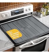 Stove Top Covers for Electric Stove, Food Grade Heavy Duty Silicone Glass Stove Top Cover Protect...