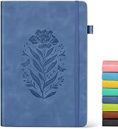 Lined Journal Notebook for Women, A5 Hardcover Leather Journals for Writing, 200 Pages Thick Trav...
