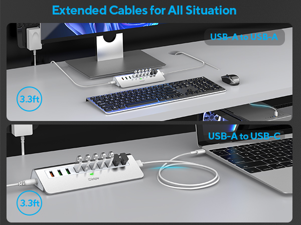 USB-A to USB-A / USB-A to USB-C