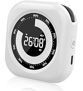 PERSUPER Visual Timer for Kids, 10 Hours Countdown/Up, with Rechargeabili, 3 Brightness Display, ...