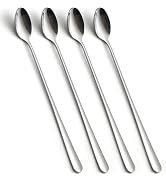 Kucensi Stainless Steel Long Handle Iced Tea Spoons, Stirring Spoon, Ice Cream Spoon, 8.78-Inch/2...