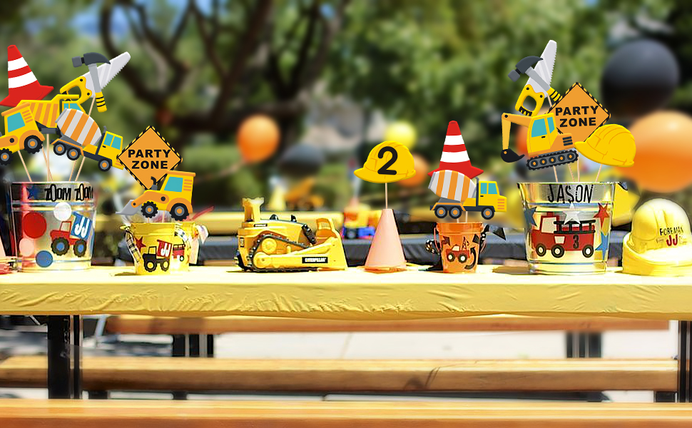 Construction Party Centerpiece