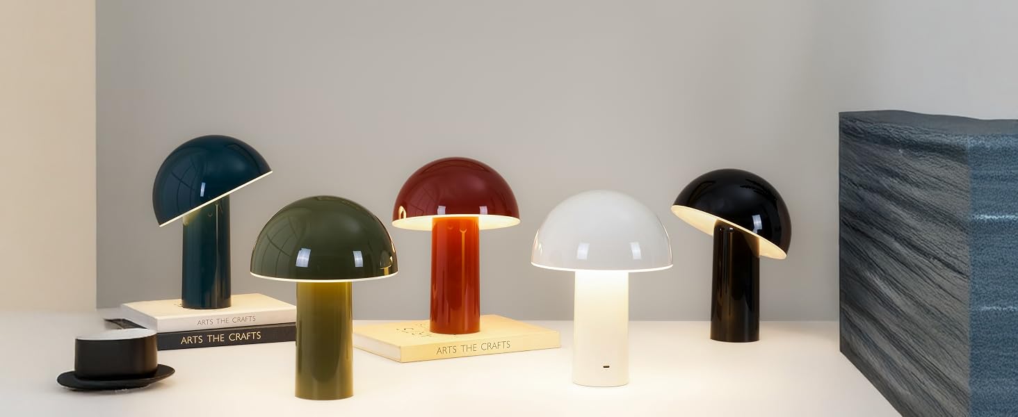 celia portable rechargeable lamp light durable cute mushroom plastic bright camping outdoor