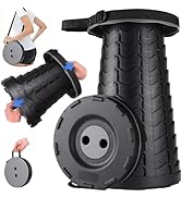 Fishboy Upgraded Collapsible Stool for Adults,Portable Retractable Folding Telescoping Foldable C...