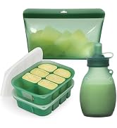 Haakaa Flexi-Prep, Store & Feed Combo, Breastmilk Storage & Baby Food Freezer Tray Set with Silic...