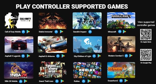 PLAY CONTROLLER SUPPORTED GAMES