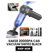 Saker Car Vacuum Cleaner 20000PA 6 in 1 Handheld Vacuum Cordless with Brushless Motor,Car Window ...