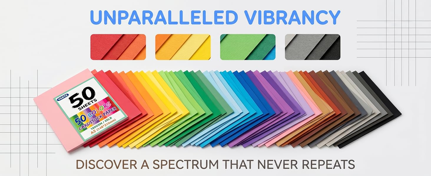 A5 Colored Cardstock Paper