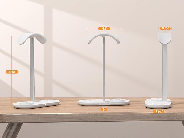 headphone stand with wireless charger