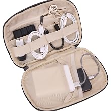 Thule Subterra 2 Powershuttle medium showing elastic internal pockets to keep gear organized