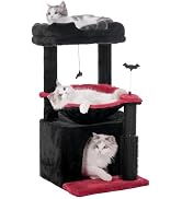 Pawfessor Gothic Cat Tree 32 Inches Small Cat Tree for Large Cats Adult Cat Tower with Scratching...
