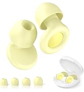 JUSTRVN Earplugs for sleeping,2 pairs of Noise Reduction Earplugs for Concert&Study, Hearing Prot...