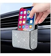 Salior Rhinestone Vent Storage Organizer, Leather Pocket, Bling Accessories for Women or Man, Mul...