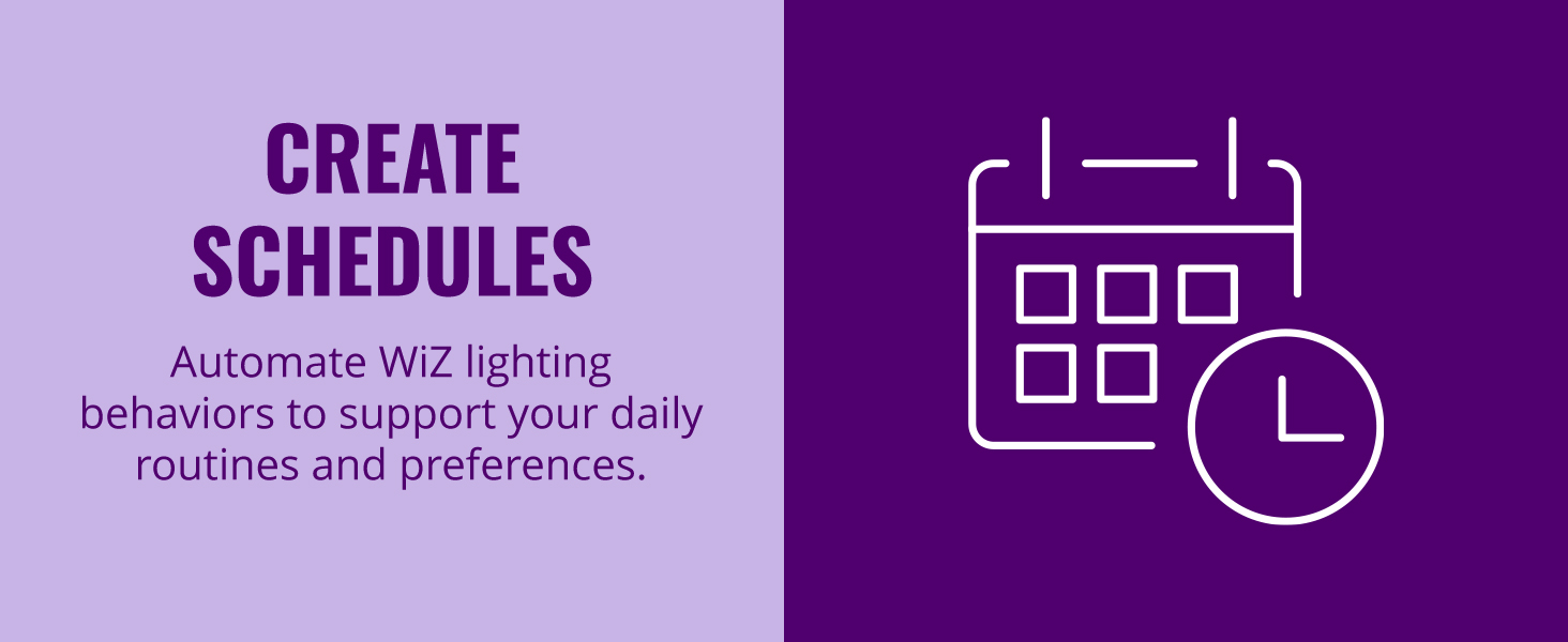 Create schedules