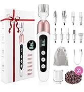 Electric Nail File Set, 9 in 1 Professional Manicure and Pedicure Kit, Cordless Nail Drill for Fe...