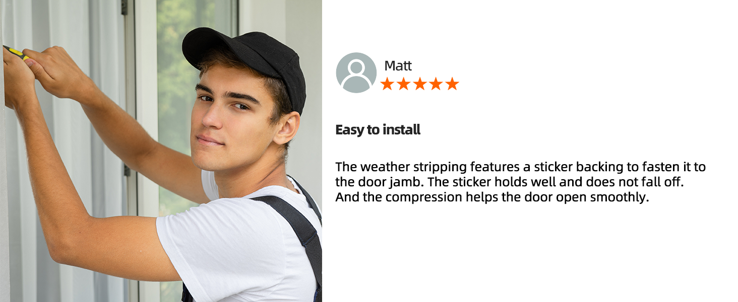 Wedge-Shape Weather Stripping