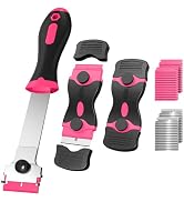 3-Pack Razor Blade Scraper Set - Multi-Blade Scraper Tool with 30 Plastic & 30 Metal Blades for G...