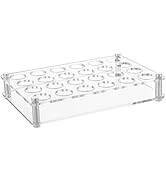 HOBBIESAY 24 Hole Acrylic Shot Glass Holder 0.31 Inch Hole Tequila Glasses Cup Rack Shot Glass Se...