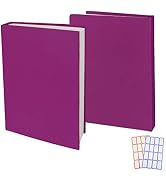 2 Pack Stretchable Book Sleeve Covers, for Paperbacks Hardcover Textbooks up to 9" x 12", Office ...