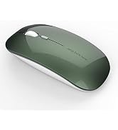 Uciefy Q5 Slim Rechargeable Wireless Mouse, 2.4G Portable Optical Silent Ultra Thin Wireless Comp...