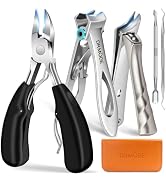Toenail Clippers for Seniors Thick Toenails, Wide Jaw Opening Large | Toe Nail Clippers for Men T...