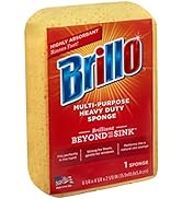 Brillo Multi-Purpose Heavy Duty Household Sponge, Strong, Long Lasting (Multi-Purpose Heavy Duty,...