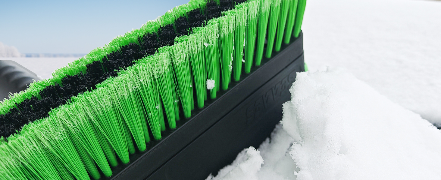 snow brush and ice scraper