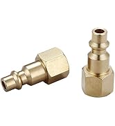 T TANYA HARDWARE Air Hose Fittings And Air Coupler Plug, Air Compressor Quick-Connect FNPT Female...