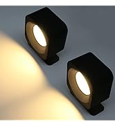 GLPE LED Wall Sconces Set of 2,Battery Operated Cordless Wall Lights,Touch Control 3 Color Temper...