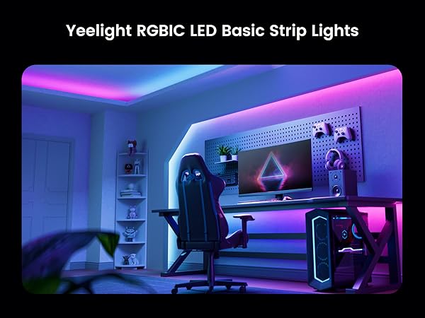 Smart RGBIC Light Strip for bedroom/ Livingroom/ Gaming Room/ Christmas