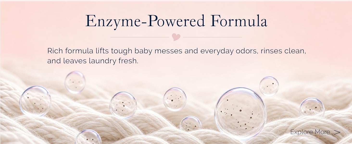 Noodle & Boo Baby Laundry Essentials Ultra-Safe Laundry Detergent - Enzyme Powered