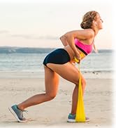 Starktape Resistance Bands Set. 5 Pack Non-Latex Physical Therapy, Professional Elastic Band. Per...