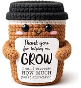 TuSuQing Teacher Appreciation Gifts, Thank You for Helping Me Grow Mini Cute Christmas Handmade C...