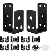 16Pack 2x4 Door Barricade Brackets,Heavy Duty Door Security Bar Brackets,Open Security Bar Holder...