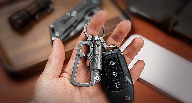 carabiner clip for keys
