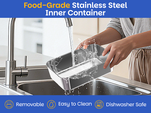 Dishwasher-safe lunch box easy to clean